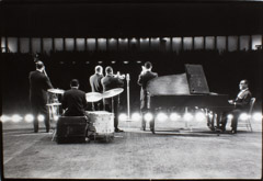 Herb Snitzer  -  Louis Armstrong band, Lewisohn Stadium, NYC, 1960 - 