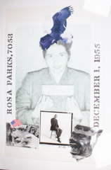Herb Snitzer  -  Rosa Parks / Silver Gelatin Print  -  framed