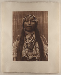Edward S. Curtis  -  Wishham Girl, Plate 278, 1910 / Photogravure, John Andrew & Son  -  15.5 x 11.25 (image) on 22.25 x 18.25 paper