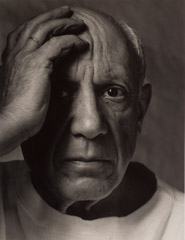 Arnold Newman  -  Picasso, Pablo (1954) Face / Silver Gelatin Print  -  11 x 14