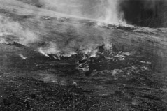 Dorothea Lange  -  Burning Debris / Silver Gelatin Print  -  18 x 25