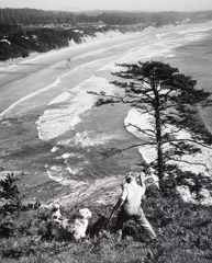 John Gutmann  -  Rancher with His Sheepdogs, Oregon Coast, 1934 / Silver Gelatin Print  -  11 x 14