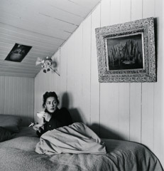 John Gutmann  -  Cup of Coffee and Cigarette, 1950 / Silver Gelatin Print  -  11 x 14 