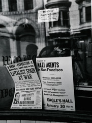 John Gutmann  -  Anti-Fascists Posters. San Francisco, 1938 / Silver Gelatin Print  -  11x14 