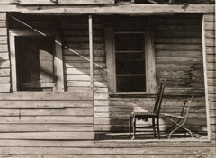 Arnold Newman  -  Porch and Chairs, West Palm Beach, FL, 1940 / Silver Gelatin Print  -  11 x 14