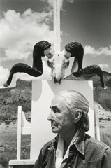 Arnold Newman  -  Georgia O'Keeffe, Ghost Ranch, NM, 1968 / Silver Gelatin Print  -  13 x 9 (11 x 14)
