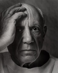 Arnold Newman  -  Pablo Picasso, Vallauris, France, 1954 / Silver Gelatin Print  -  13 X 10