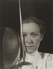 Imogen Cunningham  -  Helena Mayer, Fencer, 1935 / Silver Gelatin Print  -  9.25 x 7