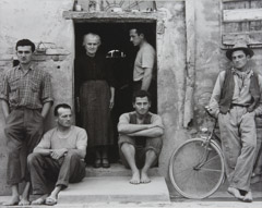 Paul Strand  -  Lusetti Family, Luzzara, Italy, 1953 /   -  7.5 x 9.25