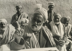 Dorothea Lange  -  Group of Men, Afganistan, 1958 / Silver Gelatin Print  -  9.5 x 13.38