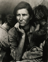 Dorothea Lange  -  Migrant Mother, Nipomo, CA, 1934 / Silver Gelatin Print  -  8.75 x6.875