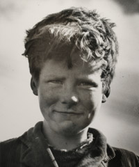 Dorothea Lange  -  Young  Boy, Ireland, 1954 / Silver Gelatin Print  -  13 x 10