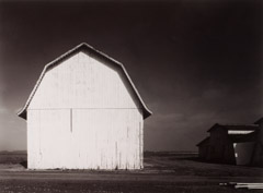 Al Weber  -  White Barn, Castroville, 1983 / Silver Gelatin Print  -  10 x 13