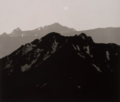 Al Weber  -  Moonrise, Convict Lake, 1977 / Silver Gelatin Print  -  10.5 x 12