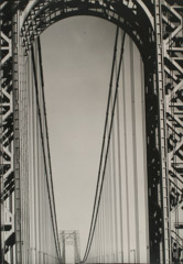Margaret Bourke White  -  George Washington Bridge, New York City, 1933 / Silver Gelatin Print  -  19 x 14