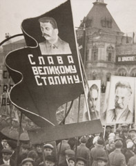 Georgi Petrusov  -  Stalin Parade on Red Square / Silver Gelatin Print  -  10 3/4 x 7 1/2