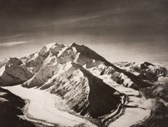 Bradford Washburn  -  Mount McKinley from North East over Muldrow Glacier, 1938 / Photogravure  -  10.5 x 13.5