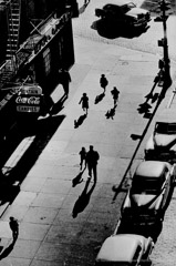 Harold Feinstein  -  125th Street From Elevated Train, 1950 / Silver Gelatin Print  -  16 x 20