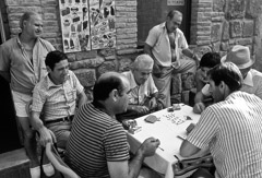 Mario DiGirolamo  -  Card Players, Piediluco, Italy, 1995 / Silver Gelatin Print  -  11 x 14