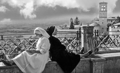 Mario DiGirolamo  -  Nuns At Rest, Assisi, italy, 2003 / Silver Gelatin Print  -  11 x 14