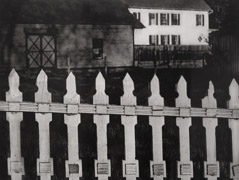 Paul Strand  -  The White Fence, Port Kent NY, 1915 / Photogravure  -  9.5 x 12.75