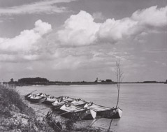 Paul Strand  -  The River Po, Luzzara Italy, 1953 / Silver Gelatin Print  -  8.25 x 7