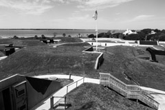 Tim Barnwell  -  Fort Moultrie overview, toward Charleston, SC / Pigment Print  -  Available in Multiple Sizes