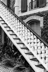 Tim Barnwell  -  Stairs and home, Savannah, GA / Pigment Print  -  Available in Multiple Sizes
