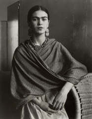 Imogen Cunningham  -  Frida Kahlo, Painter and Wife of Diego Rivera, 1931 / Silver Gelatin Print  -  12.75  x 10
