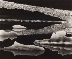 Brett Weston  -  Mendenhall Glacier, 1973 / Silver Gelatin Print  -  10.5 x 13