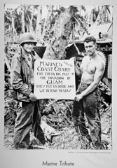 Uncredited Military Photographer  -  Marine Tribute / Silver Gelatin Print  -  11 x 14