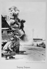 Uncredited Military Photographer  -  Sniping Snipers / Silver Gelatin Print  -  11 x 14