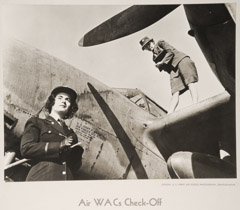 Uncredited Military Photographer  -  Air WACs Check-Off / Silver Gelatin Print  -  11 x 14