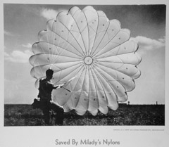 Uncredited Military Photographer  -  Saved by Milady's Nylons / Silver Gelatin Print  -  11 x 14