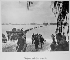 Uncredited Military Photographer  -  Saipan Reinforcements / Silver Gelatin Print  -  11 x 14