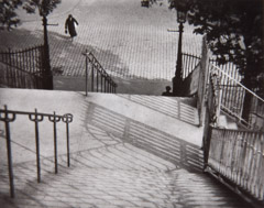 Andre Kertesz  -  Stairs of Montmartre, Paris, 1925 / Silver Gelatin Print  -  4 x 3.25