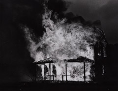 Pirkle Jones  -  Burning Vallery House, 1956 / Silver Gelatin Print  -  
