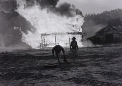 Pirkle Jones  -  Burning of the Valley, 1956 / Silver Gelatin Print  -  11x14