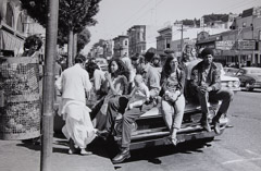 Ruth-Marion Baruch  -  Hippies Sitting on Car, San Francisco, 1967 / Silver Gelatin Print  -  
