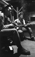 Harold Feinstein  -  AD-003 Barracks Guitar and Fiddle, 1952 /   -  Neg_A-54_F25