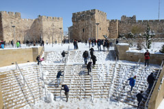 Michael Latar  -  Jaffa Gate In The Snow /   -  