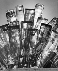 Wolf Suschitzky  -  Bottles Drying, France, 1951 / Silver Gelatin Print  -  