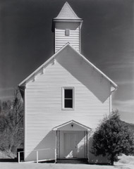 Tim Barnwell  -  Paint Fork Baptist Church, Paint Fork, Madison County, NC , 2002 / Silver Gelatin Print  -  19.5 x 15.5
