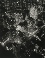 Berenice Abbott  -  Nightview, New York, 1932 / Edition size 125 - #29  -  12.5 x 10 (on 19x15 Somerset Satin cotton rag paper)Edition Size 125