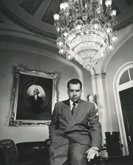 Arnold Newman  -  Richard Nixon, Washington, DC, 1953 / Silver Gelatin Print  -  12.25 x 10 (16 x 20)