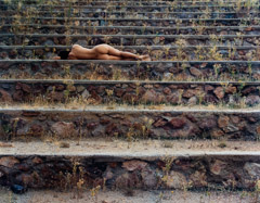 Cole Weston  -  Nude on Steps, Arizona, 1979 / Cibachrome Print  -  15.5 x 20
