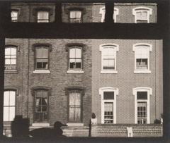 Arnold Newman  -  Through Window on 12th Street, Philadelphia, PA, 1941 / Silver Gelatin Print  -  3 x 4
