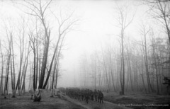 Harold Feinstein  -  Marching in the Mist, 1952 / Silver Gelatin Print  -  16 x 20